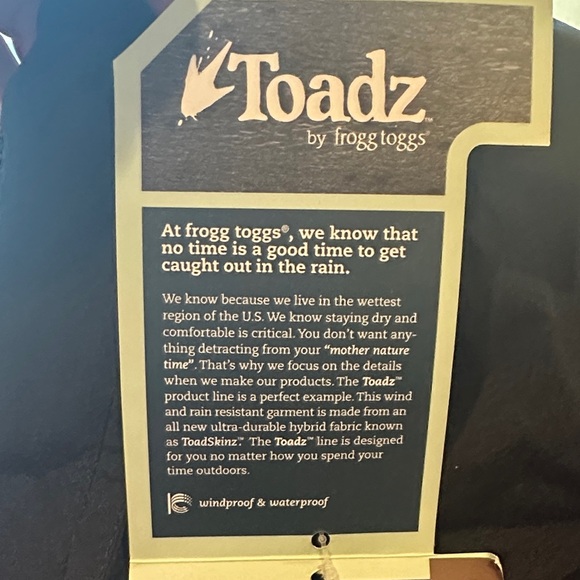 NEW Frogg Toggs Toadz Toadskinz Bib Rain Pants, Black XL - Picture 3 of 7